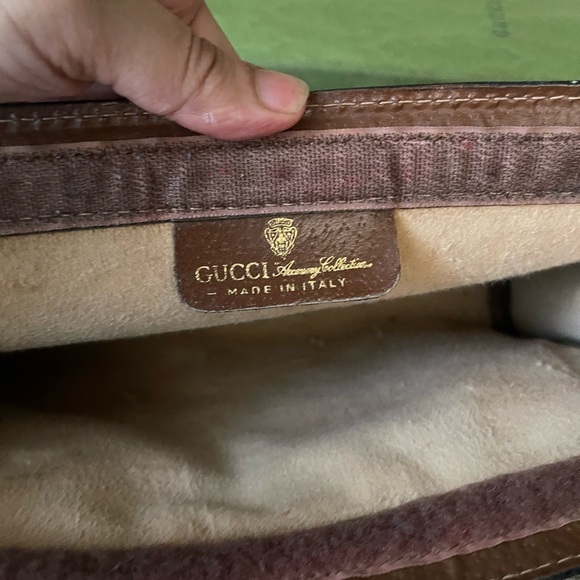 Authentic Gucci vintage web sherry clutch bag 010.378 (WN14) - Picture 11 of 13